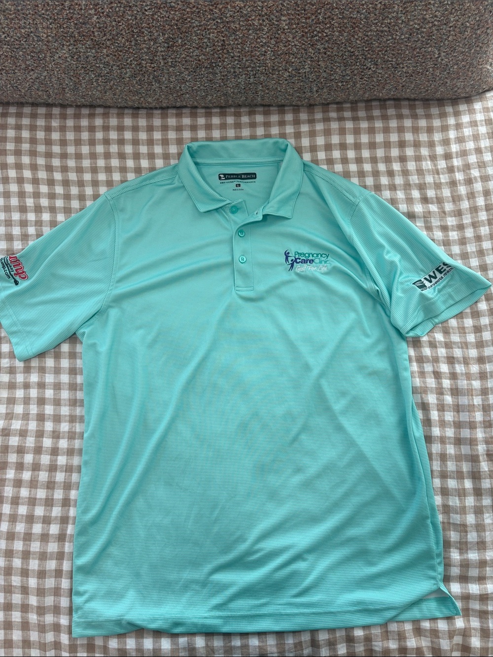 Pebble Beach Men’s Polo - Aqua/Turquoise